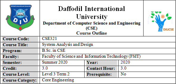 Course Outline for SAD Course