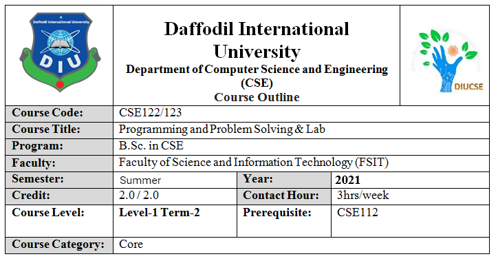 Course: Programming & Problem Solving with Lab (Fall 2022)
