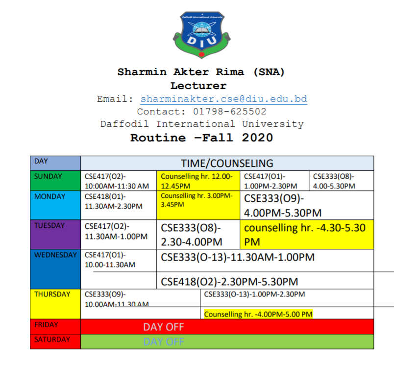 Fall2020 Routine